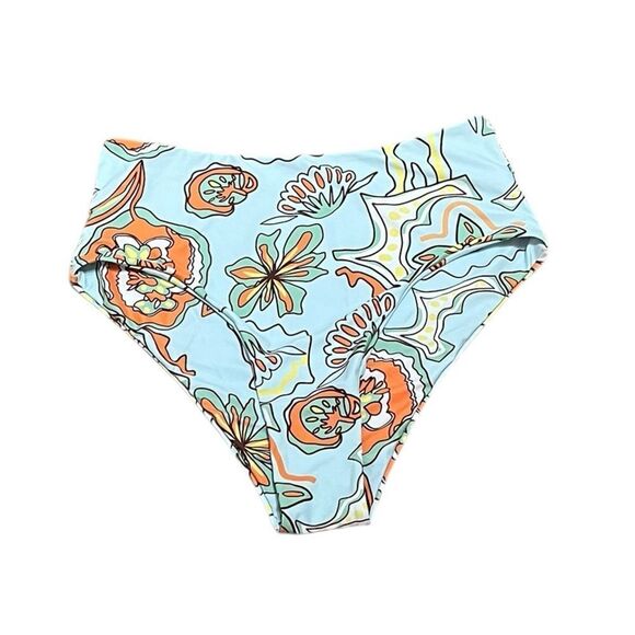 Zaful Floral High-Waisted Bikini Bottom, Size XL, NWOT - Picture 1 of 4